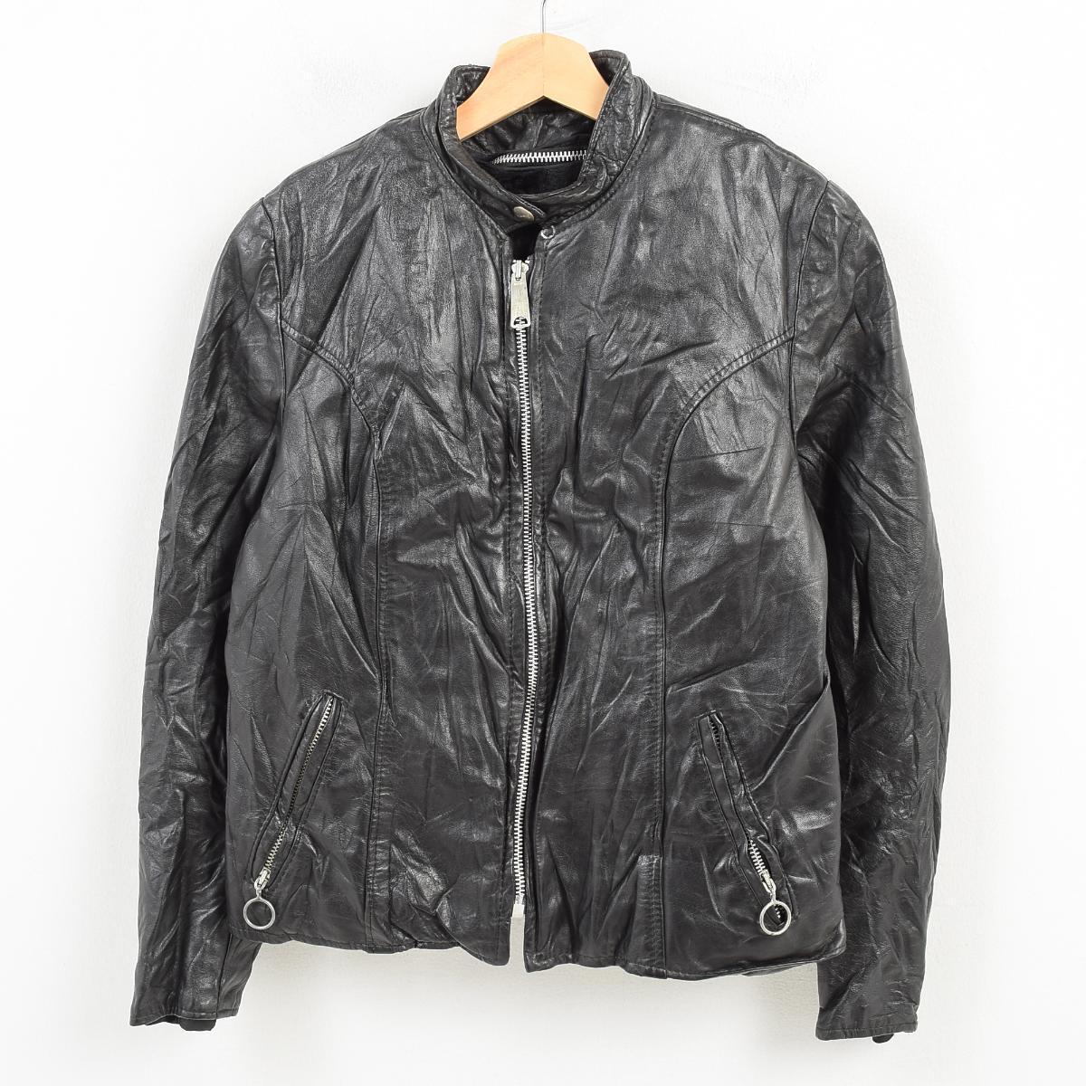 【楽天市場】70年代 BROOKS LEATHER SPORTSWEAR INC シングルライダースジャケット レディースS ヴィンテージ /wam1721 【中古】 【171231