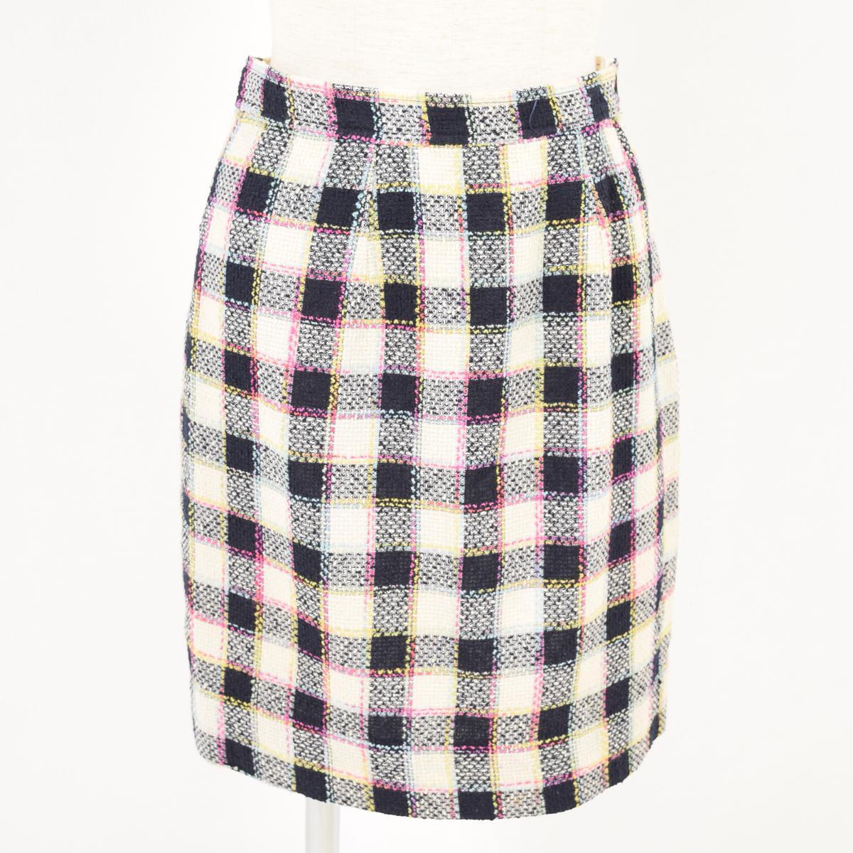 ungaro格子花纹紧凑的迷你裙女士m/wan1962