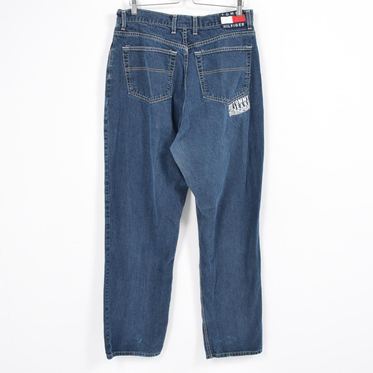 90年代tomihirufiga tommy hilfiger jeans牛仔裤牛仔裤usa制造人w33