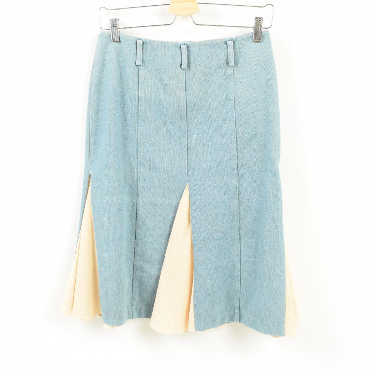 半长粗斜纹布裙子女士l/wak7498