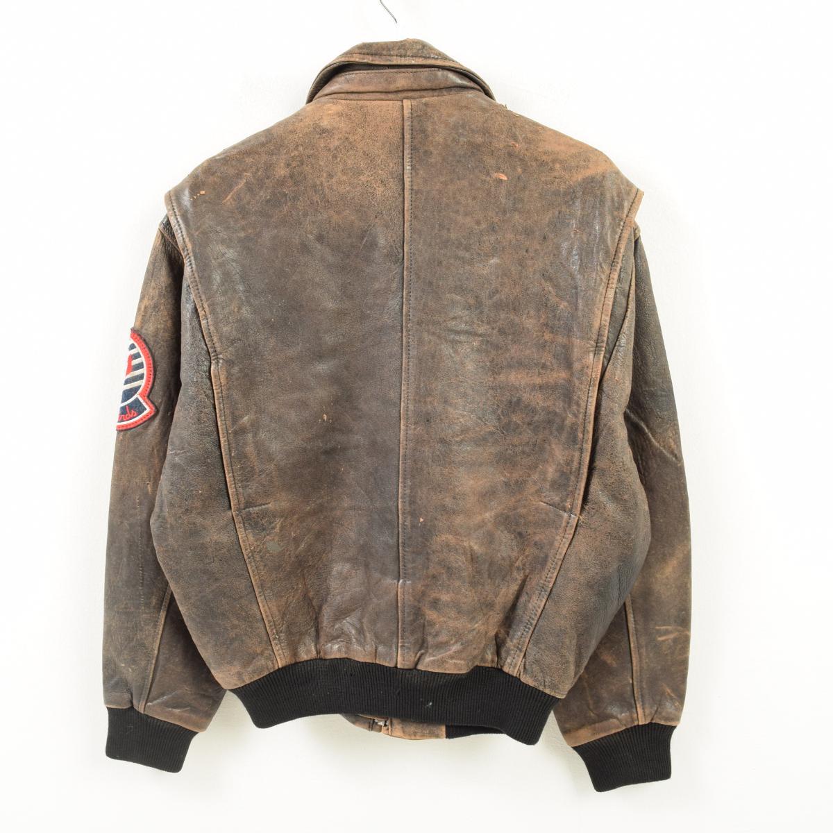 Vintage Clothing Jam Rakuten Global Market Men L Wap6952 Made In Men L Wap6952 Made In Atelier 15 Emblem Custom Leather Flight Jacket Australia