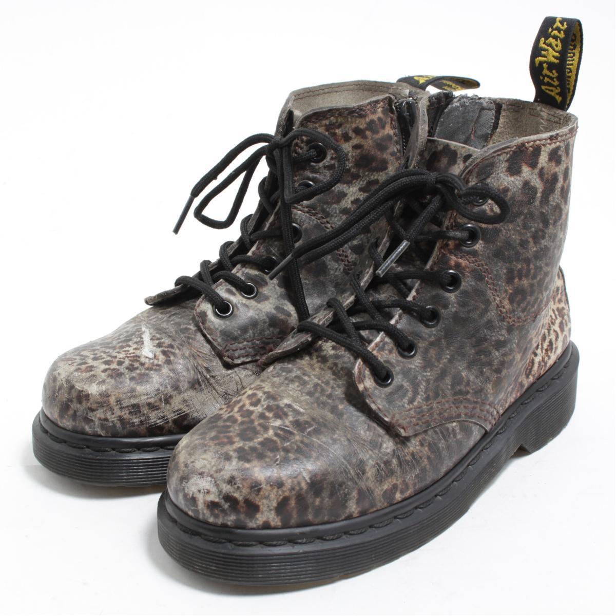 leopard dr martens boots