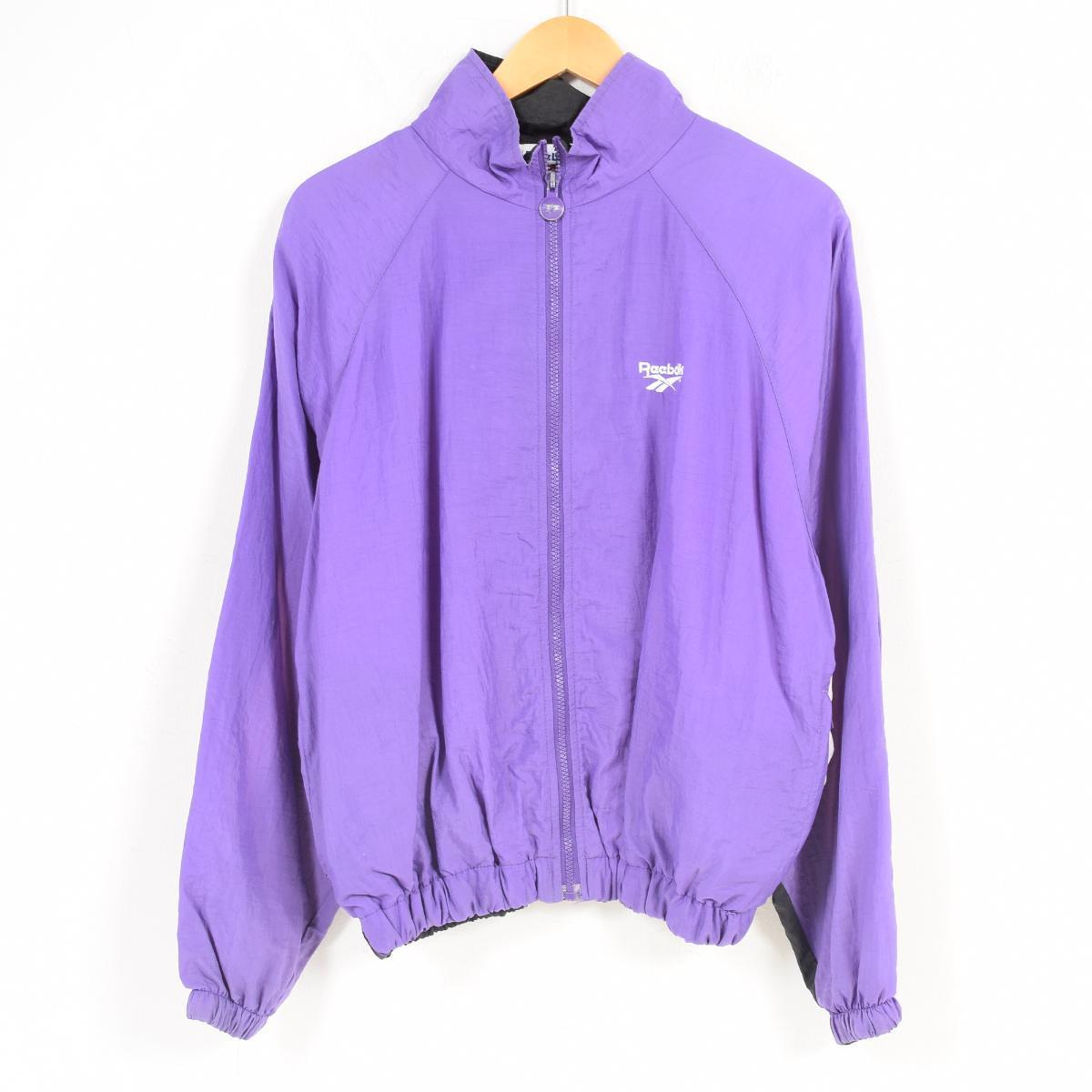 reebok jacket purple
