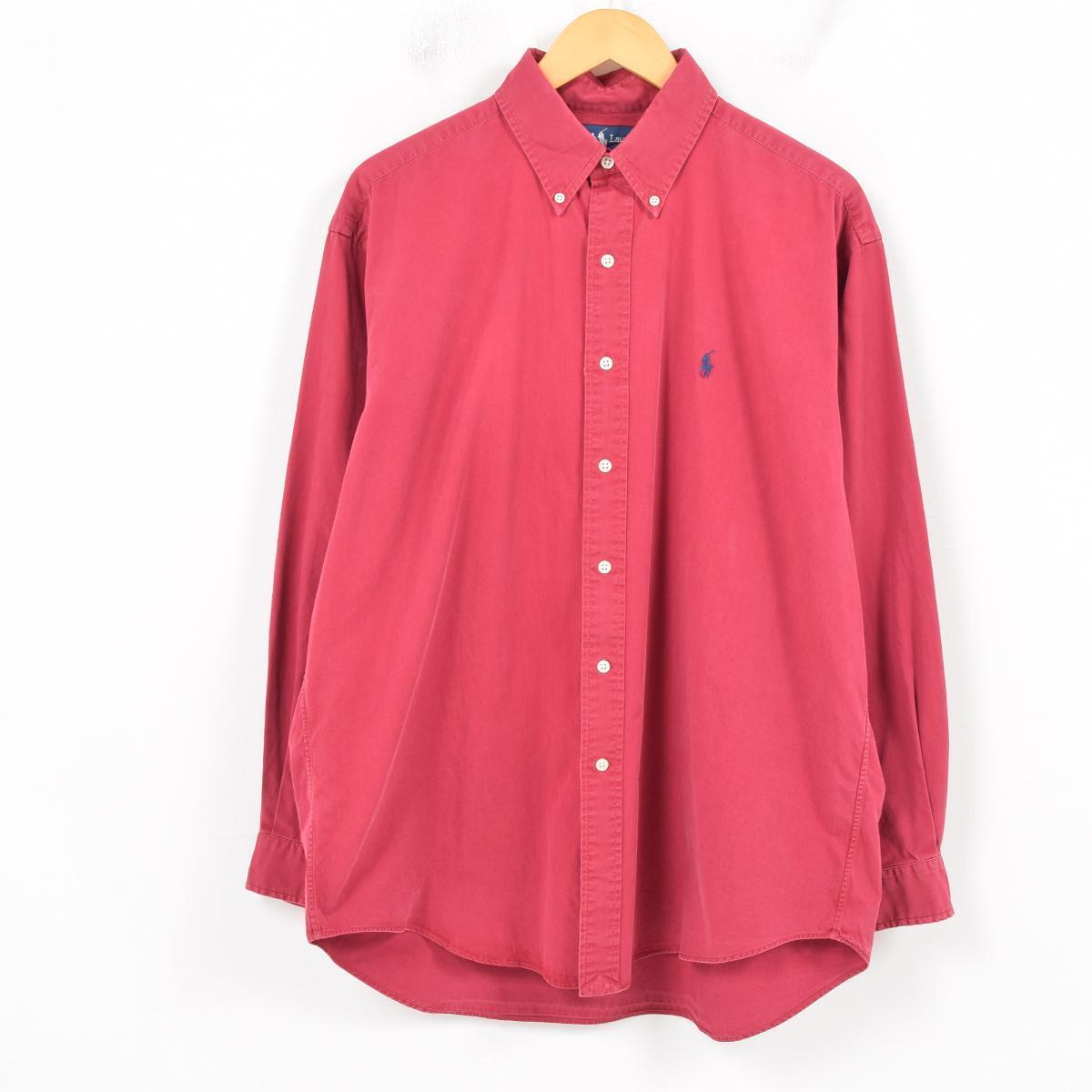 ralph lauren red button down shirt