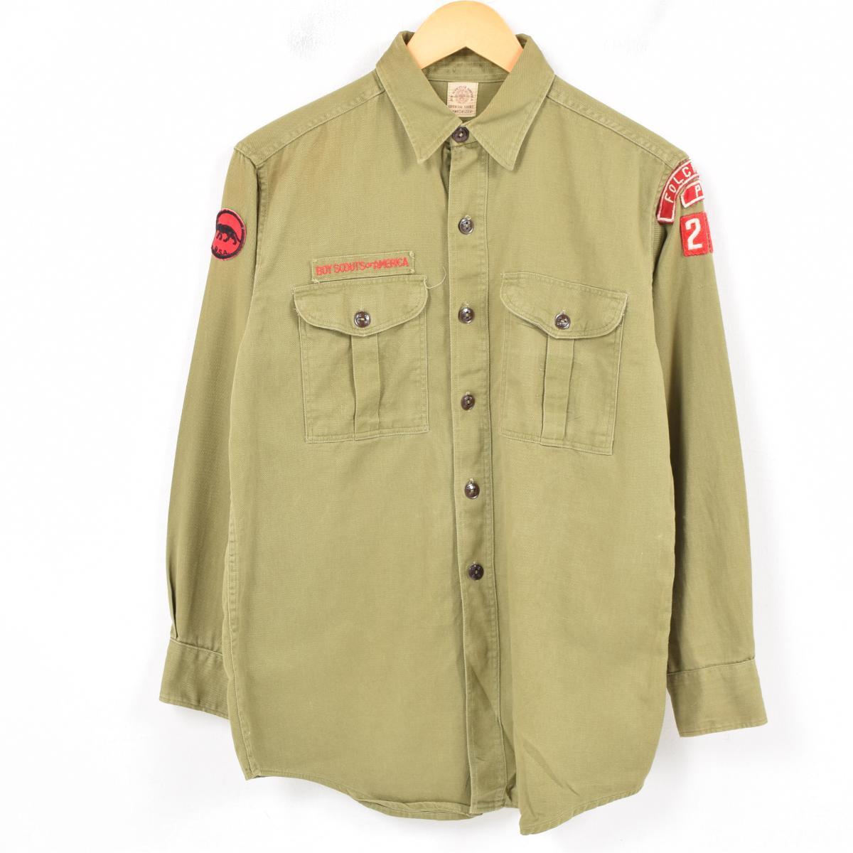 【楽天市場】60年代 BOY SCOUTS OF AMERICA BSA 長袖 ボーイスカウトシャツ USA製 メンズS ヴィンテージ