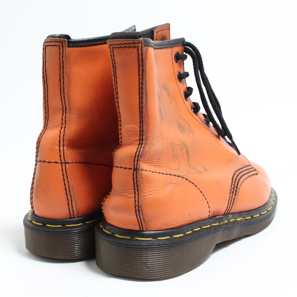 Lady's 24.5cm /bom6422 made in the doctor Martin Dr.Martens 8 hall boots U.K.