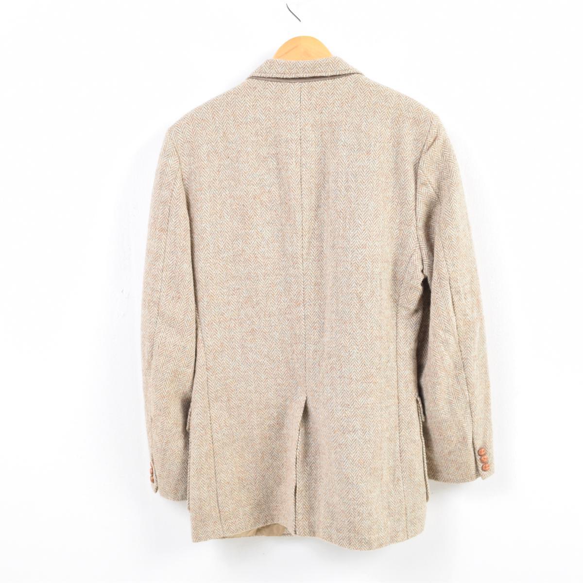 Harris ヘリンボーン ウールテーラードジャケット 70年代 70年代 Wav7298 ハリスツイード Harris メンズm ヴィンテージ Tweed Wav7298 Usa製 中古 Gs1911 Ts01 Ss07 Cs07 Js10 古着屋jam70年代 ハリスツイード Harris