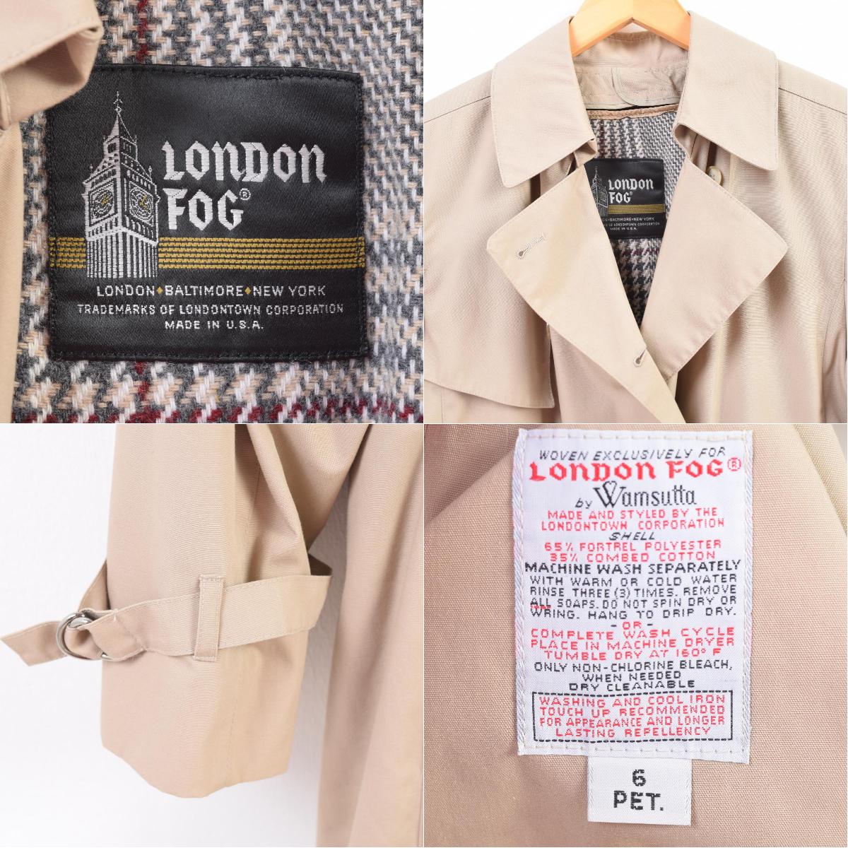 本店は ロンドンフォグ London Fog ライナー付き トレンチコート Usa製 レディースm Waq03 中古 Ss1909 Ts1911 Pd Cs03 Ss06 Ss07 Cs07 Ss09 保存版 Cutcut Ro