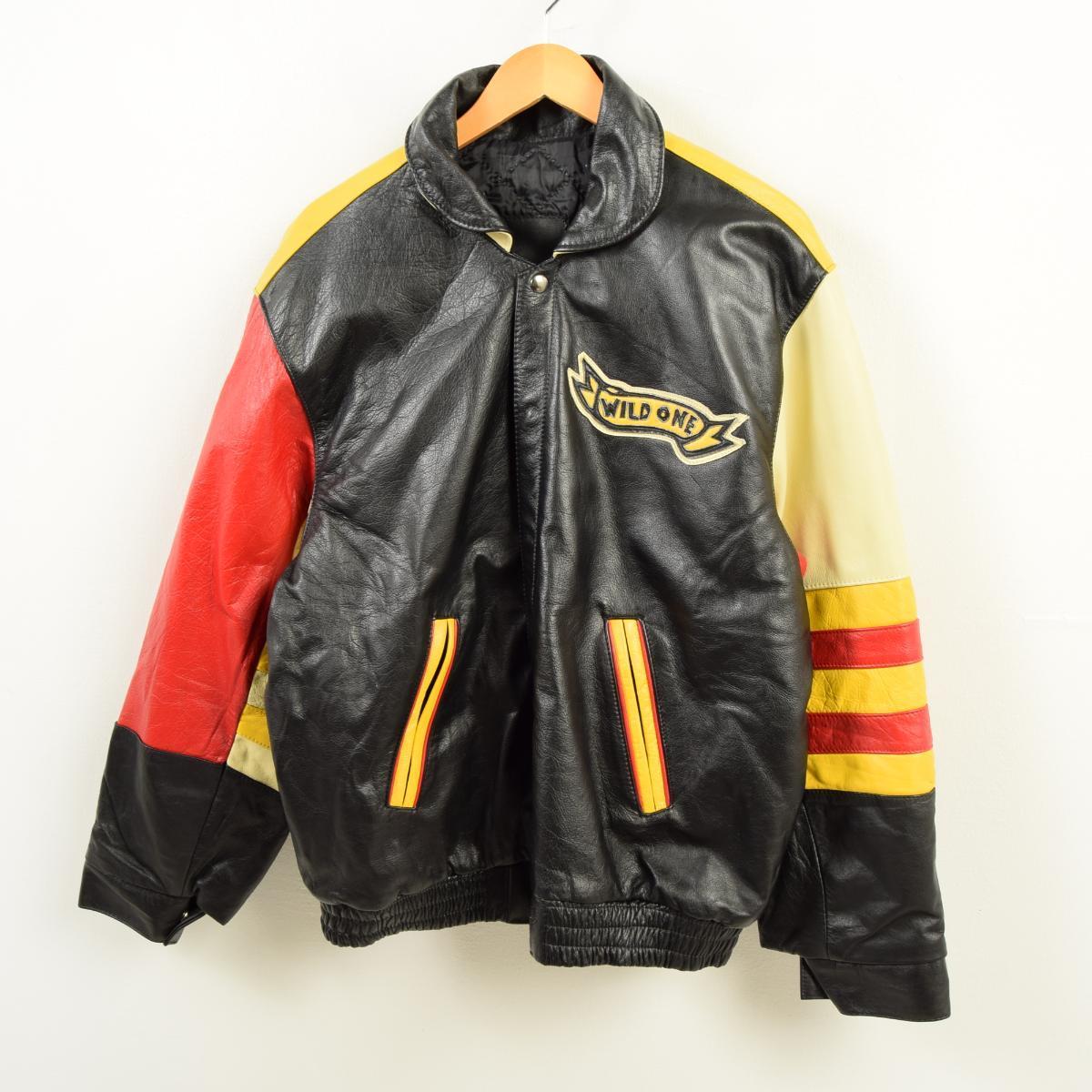 Vintage Clothing Jam Rare Mickey Mouse Leatherette Rare Mickey Mouse Leatherette Jacket Leather Blouson Men L Waw9983