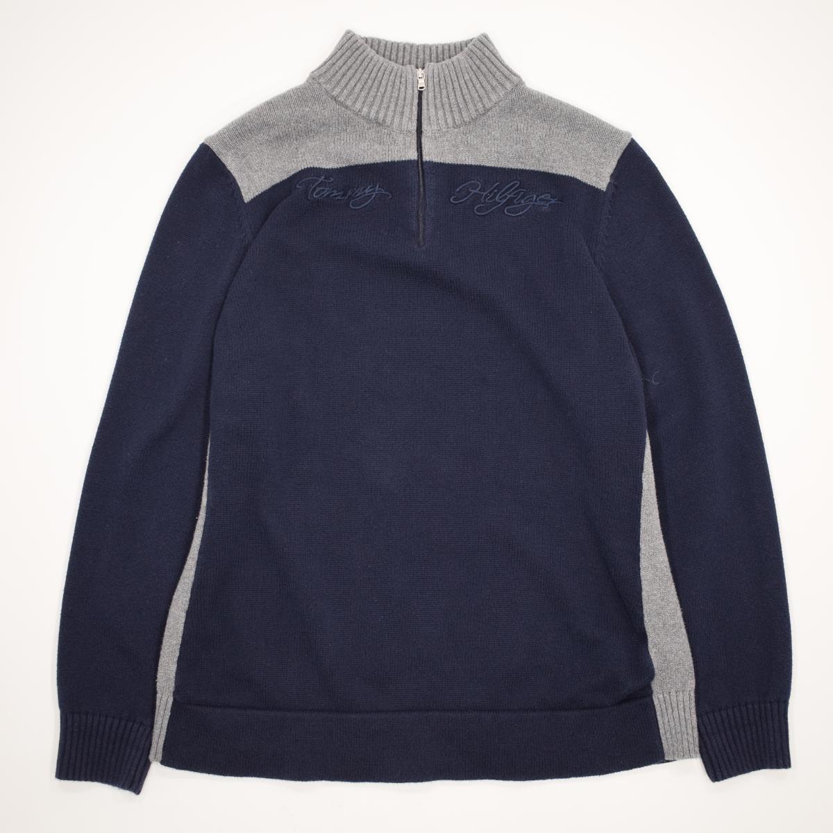 tommy half zip sweater