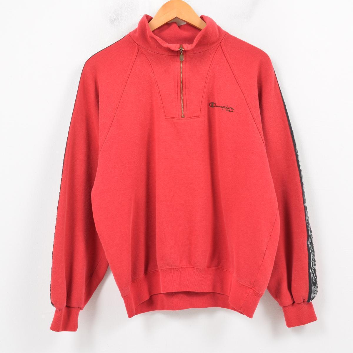 champion vintage half zip
