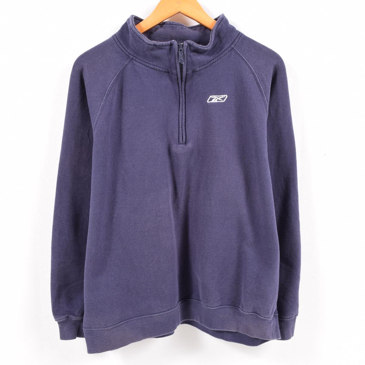 reebok half zip sweatshirt