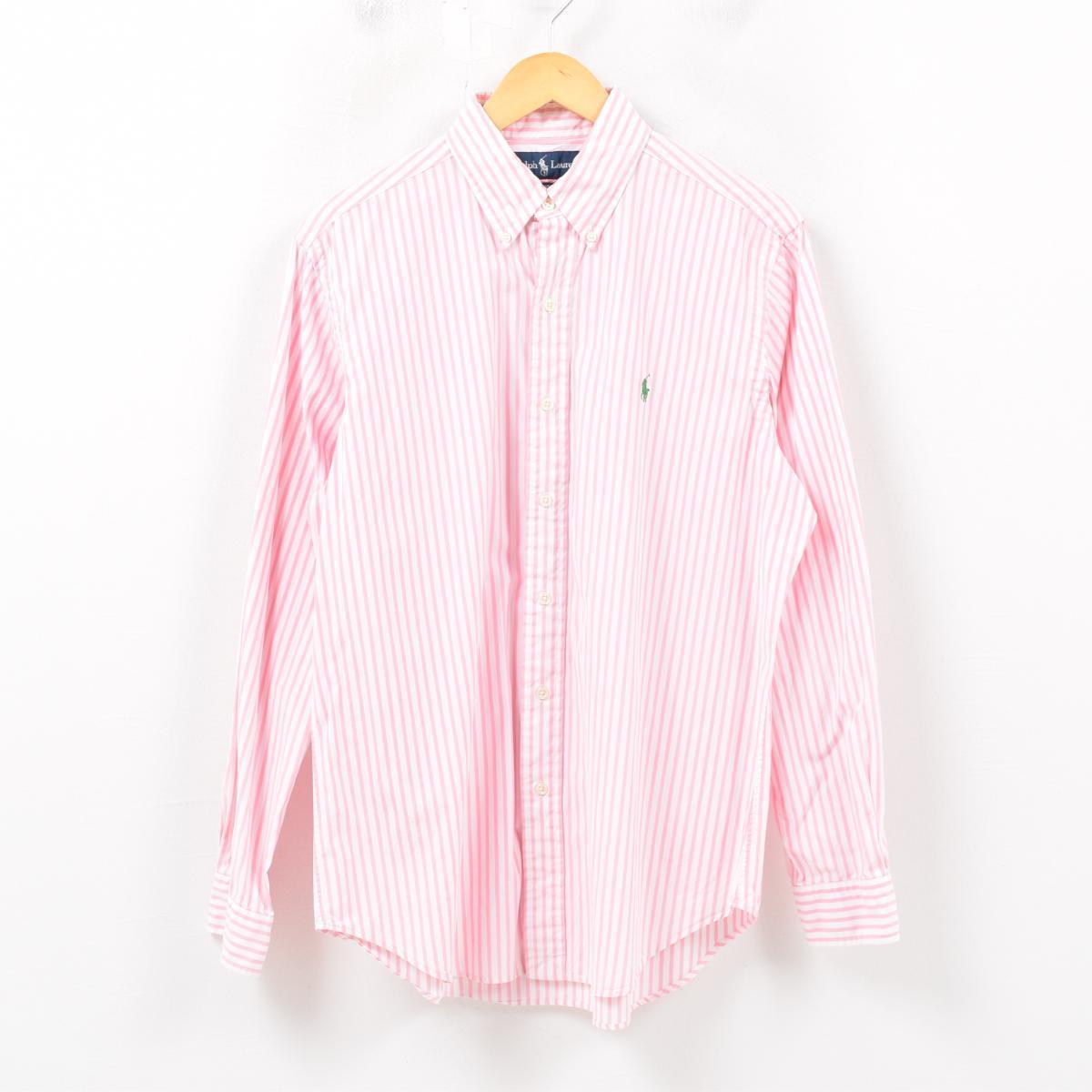 ralph lauren pink striped shirt mens