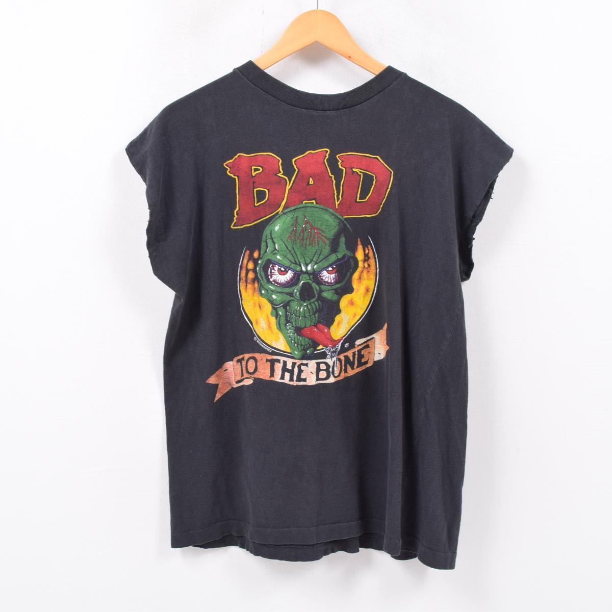 楽天市場 Bad To The Bone 袖カットオフ モーターサイクル バイクtシャツ メンズxl グラフィックtシャツ Wbd23 中古 N1905 M01 Cs03 N05 Ss07 古着屋jam