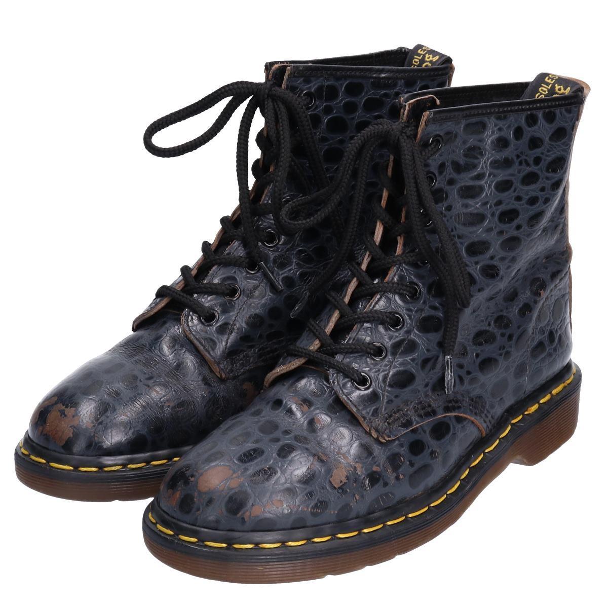 最も その他 Dr Martens ドクターマーチン 型押し 中古 Bop1947 メンズ25 0cm 英国製 8ホールブーツ Cibaut Com Ar