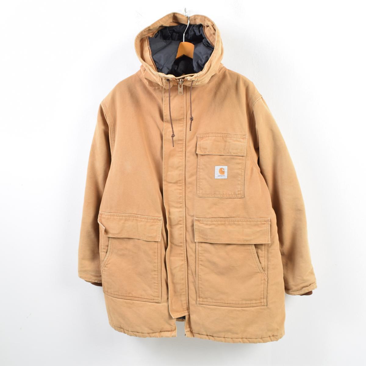 【楽天市場】90年代 カーハート Carhartt シベリアンパーカー ダック地ワークジャケット USA製 メンズXL ヴィンテージ