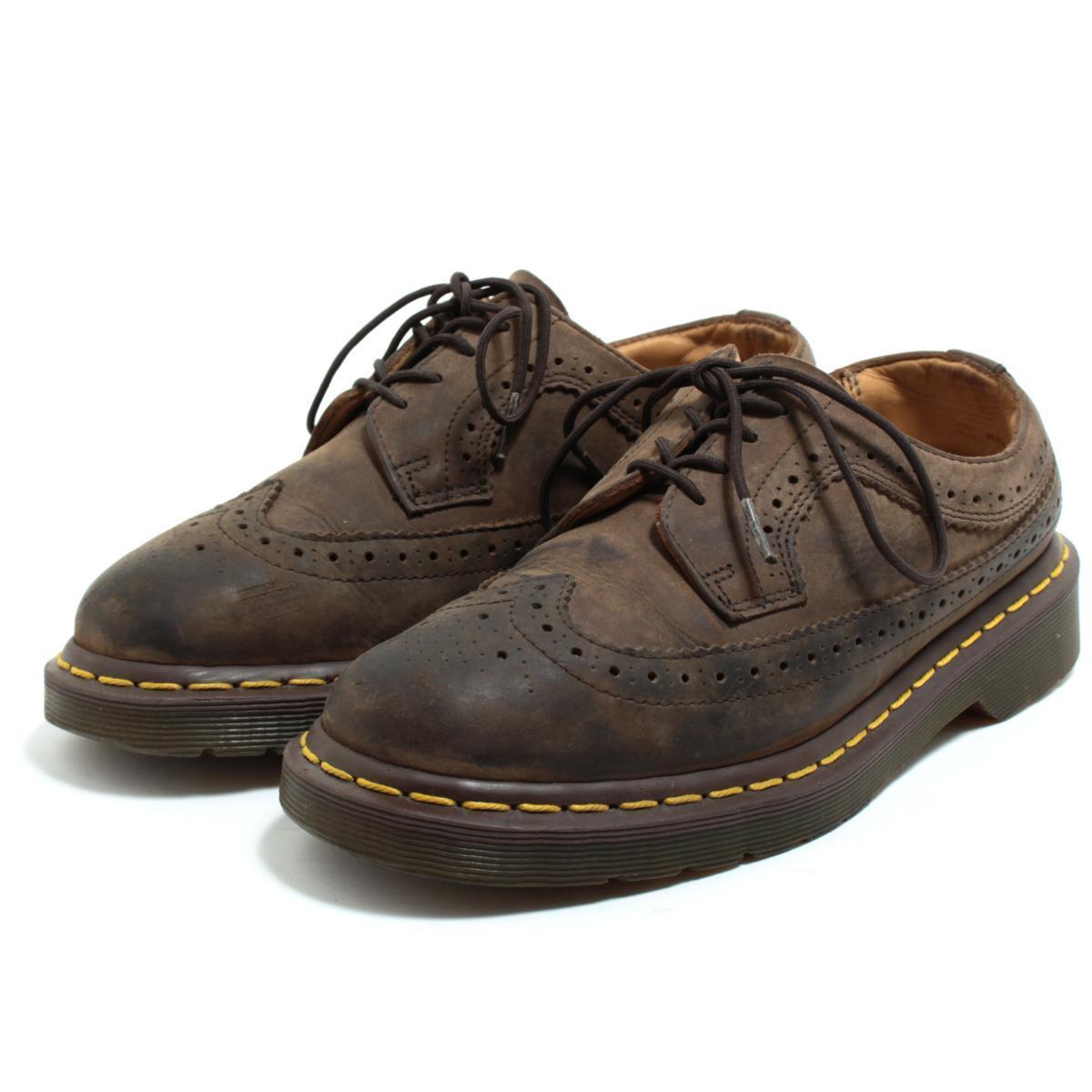 ラウンド 中古 Boq0130 レディース23 5cm Uk5 ウイングチップシューズ Dr Martens ドクターマーチン Boq0130 Hamrahtrader Com