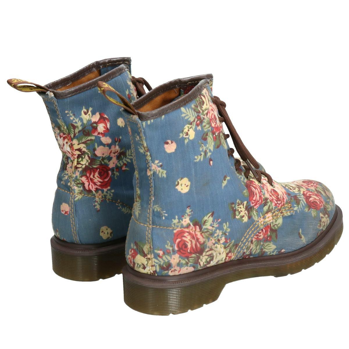 ドクターマーチン Dr Martens Castel 花柄 8ホールブーツ Uk5 ブーツ レディース23 5cm Castel Boo9111 Uk5 中古 古着屋jamドクターマーチン Dr Martens Castel 花柄 8ホールブーツ Uk5 レディース23 5cm