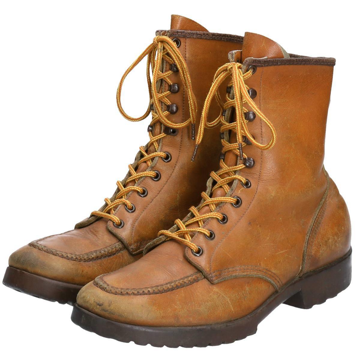 red wing lace up steel toe boots
