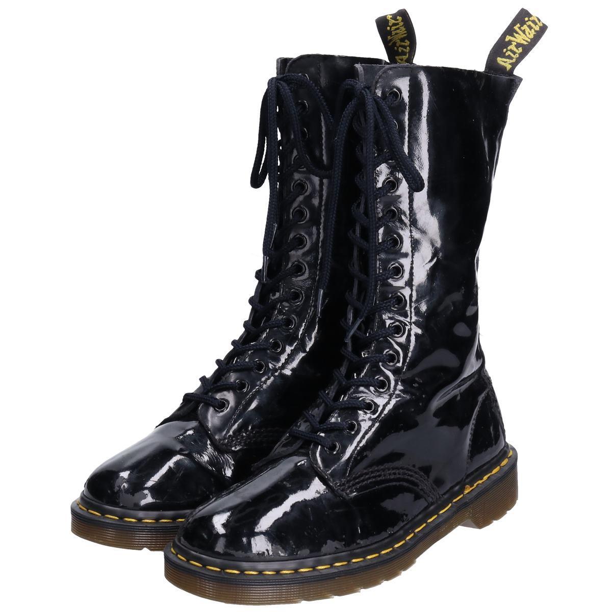 patent leather dr martens boots