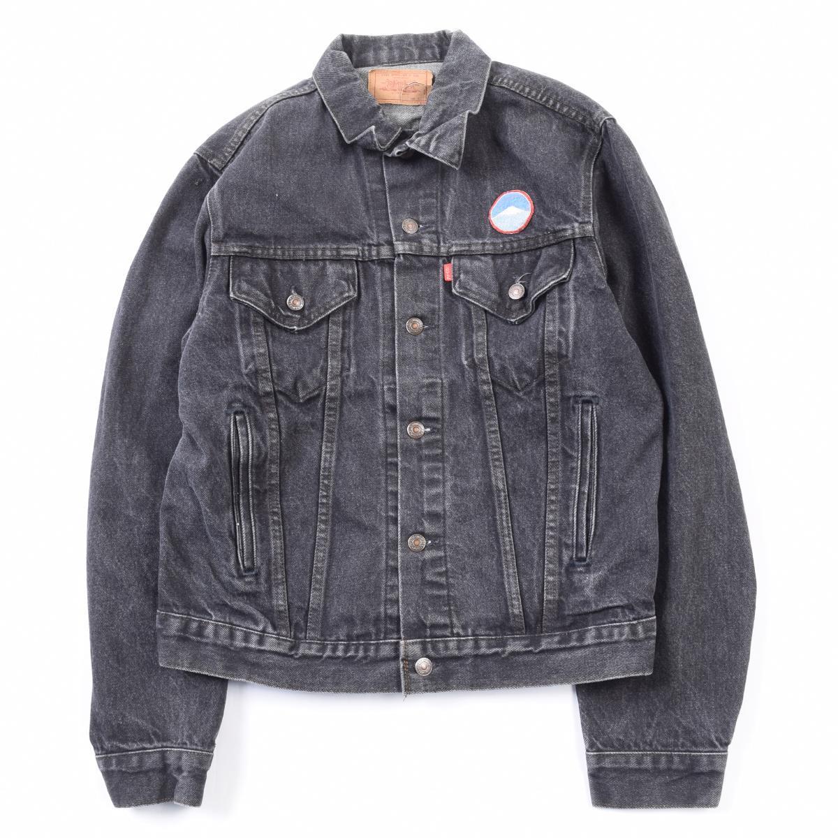 vintage levis black denim jacket