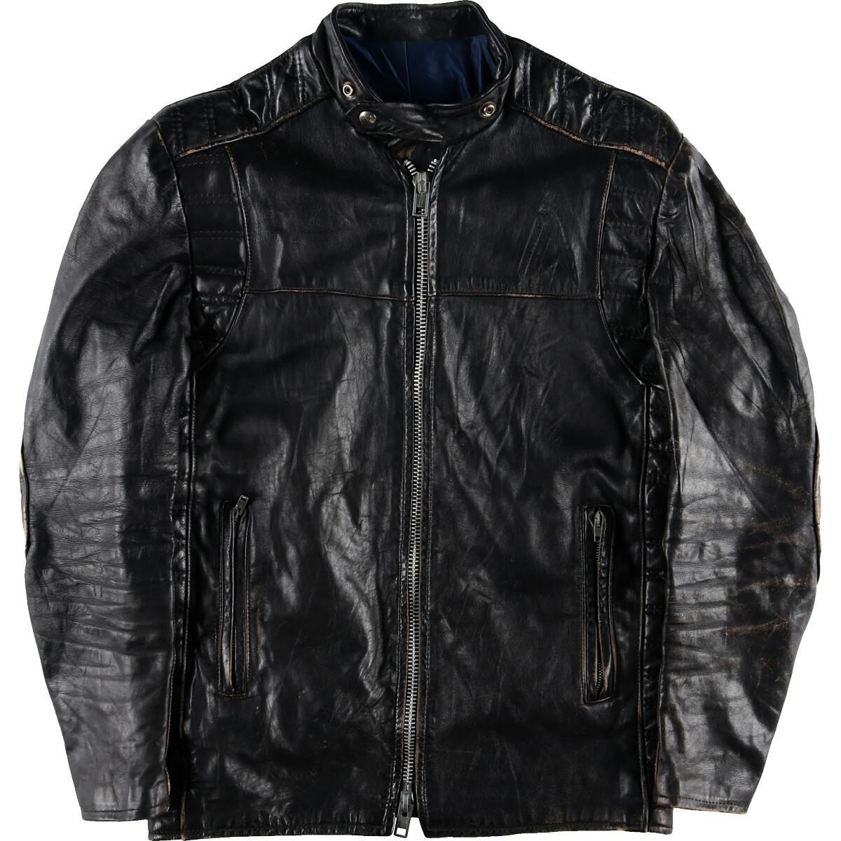 ヴィンテージ カナダ製 Brimaco カナダ製 中古 メンズl Brimaco Eaa Eaa メンズl カナダ製 ヴィンテージ 0124 Vtg モーターサイクルレザージャケット メンズl 70年代 モーターサイクルレザージャケット 古着屋jam70年代