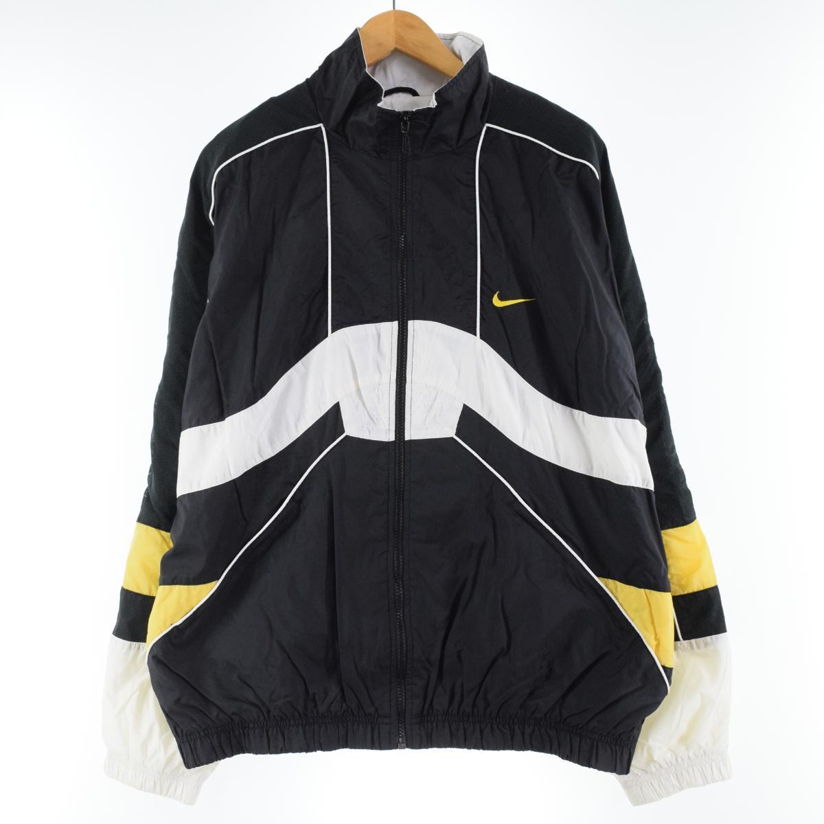 nike black and yellow windbreaker