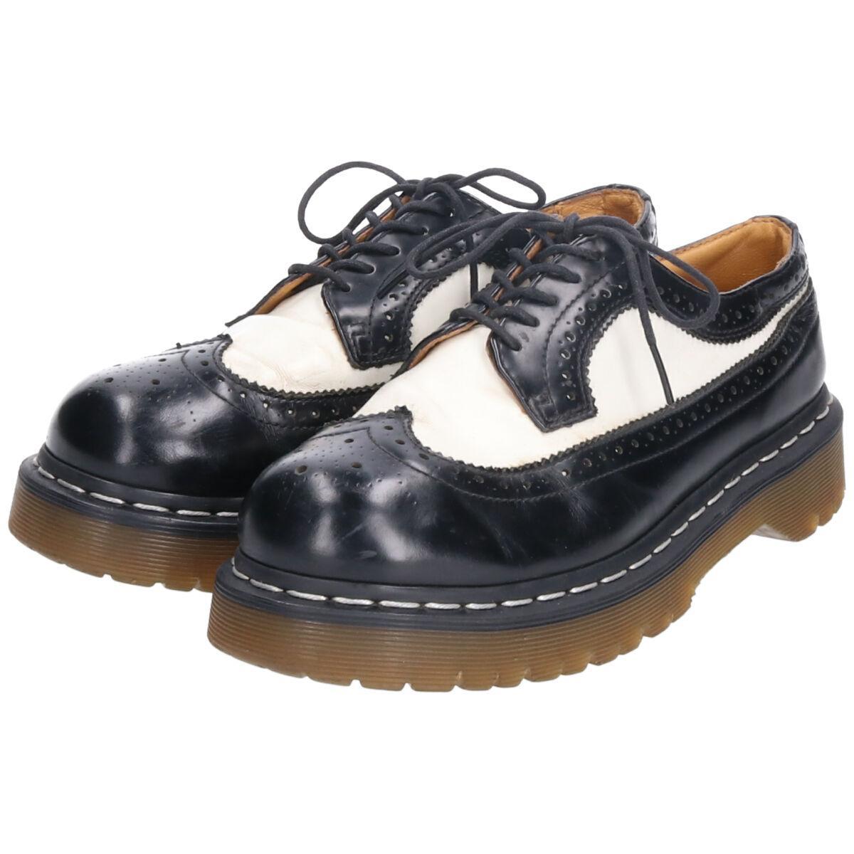 その他 お得セット ドクターマーチン Dr Martens コンビカラー ウイングチップシューズ Uk6 レディース24 5cm Boq9349 中古 0330 Abhisi Com