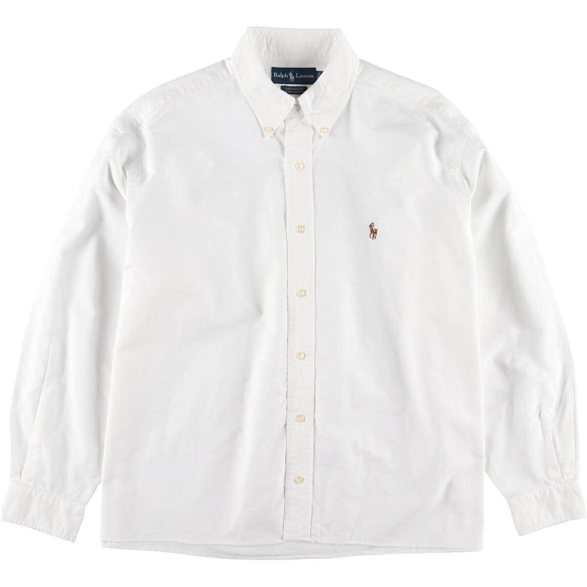 ralph lauren white button down shirt mens