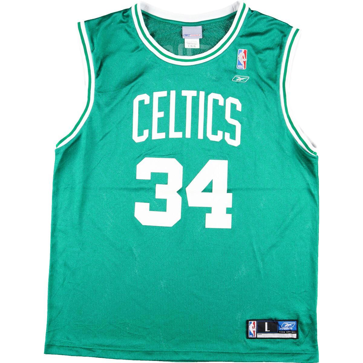 楽天市場 リーボック Reebok Nba Boston Celtics ボストンセルティックス Paul Pierce ポールピアース ゲームシャツ レプリカユニフォーム メンズxl Eaa 中古 0402 古着屋jam