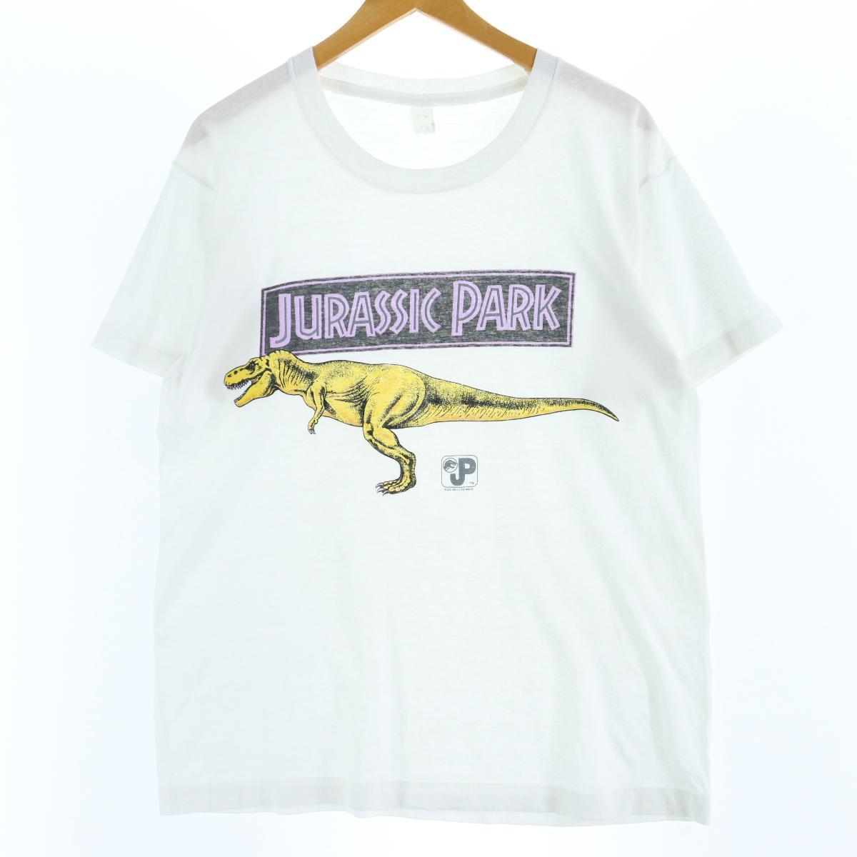 超美品の レディースl ムービーtシャツ 映画 ジュラシックパーク Park Jurassic 90年代 ヴィンテージ 0614 中古 Eaa Eaa Pkmgamping1 Slemankab Go Id