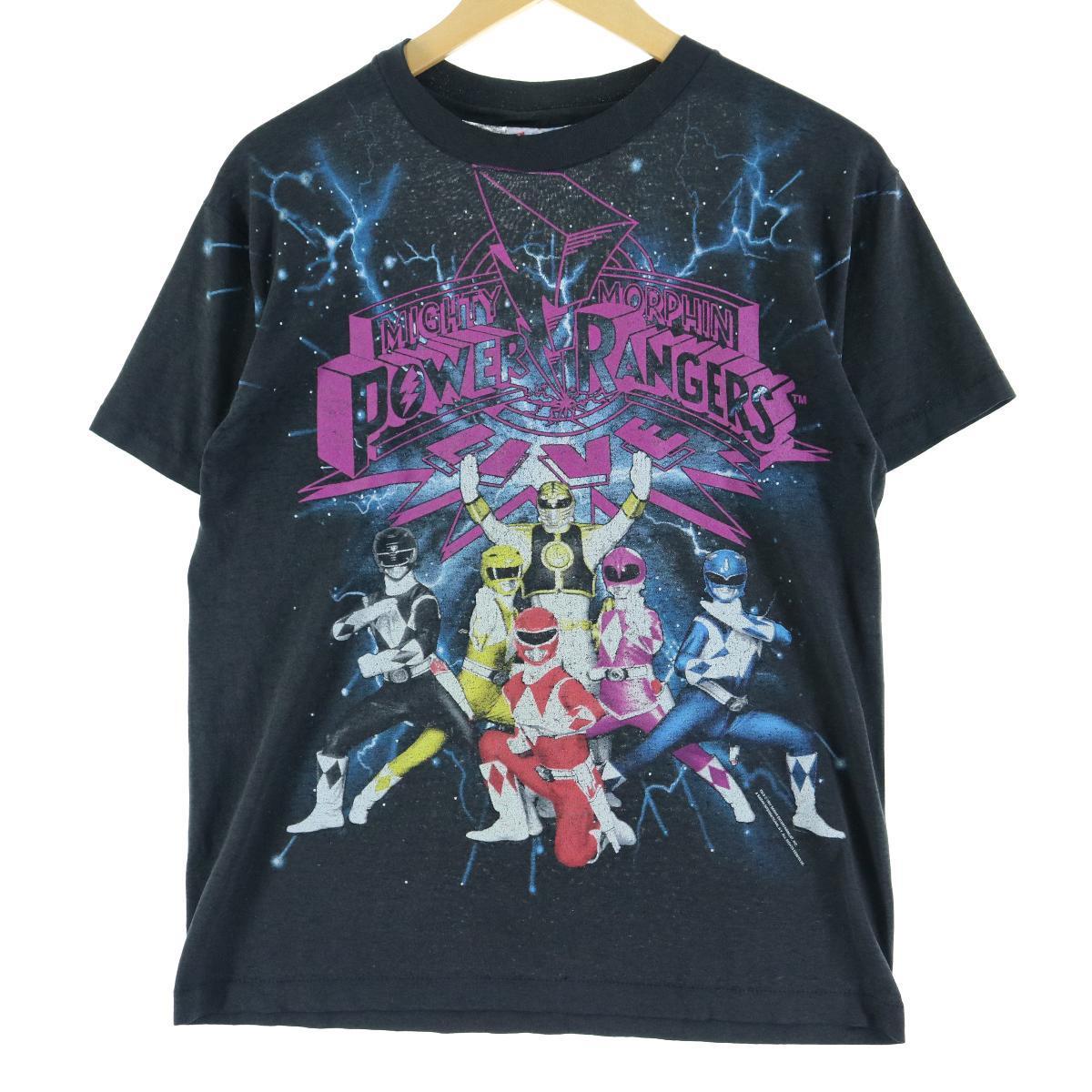 Tシャツ カットソー キャラクタープリントtシャツ パワーレンジャー Rangers Power Hanes ヘインズ 90年代 Usa製 0627 Js10 中古 Eaa ヴィンテージ レディースm 数量限定価格 Www Rrj Mu