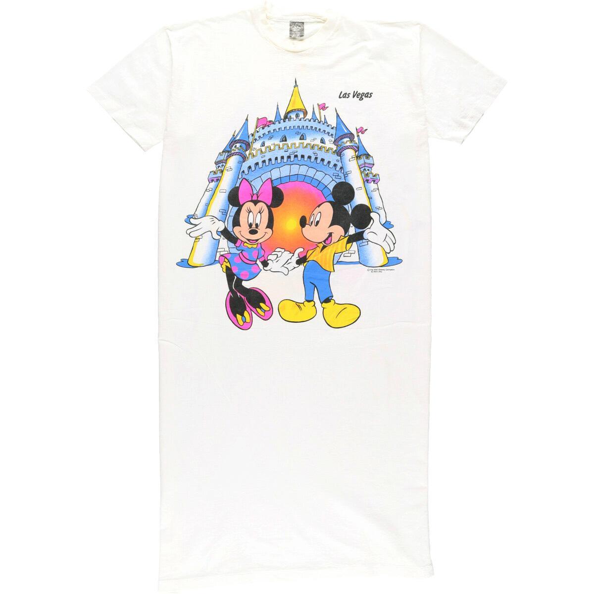 楽天市場 90年代 Sherry S Mickey Mouse Minnie Mouse ミッキーマウス ミニーマウス Tシャツワンピース Usa製 フリーサイズ ヴィンテージ Eaa 中古 0706 Js10 古着屋jam