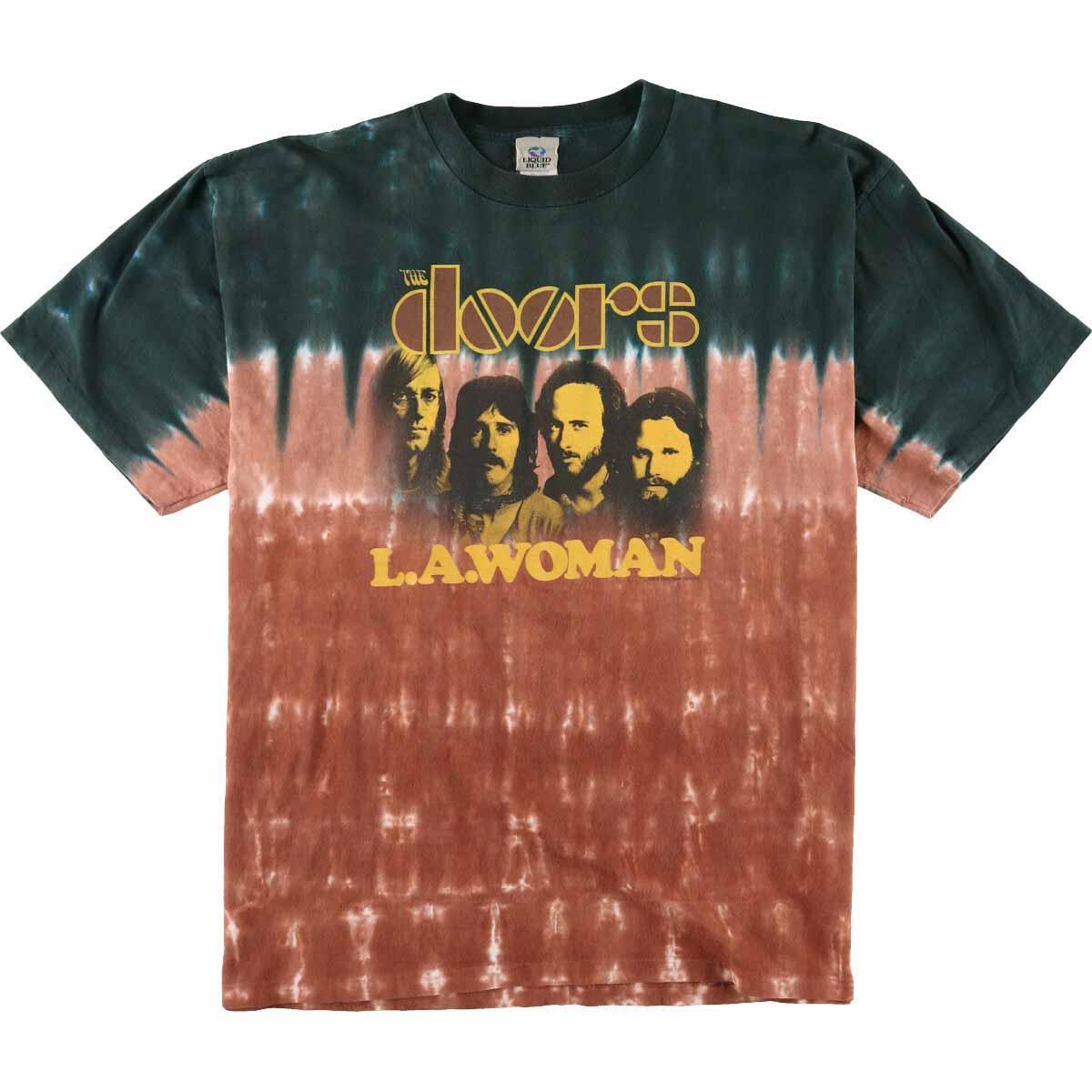 かわいい新作 Usa製 バンドtシャツ タイダイ柄 L A Woman ドアーズ Doors The Blue Liquid 00年代 メンズxxl 0807 Ss09 Ss12 Ss2103 中古 Eaa0603 Eaa0603 Higako Place Jp