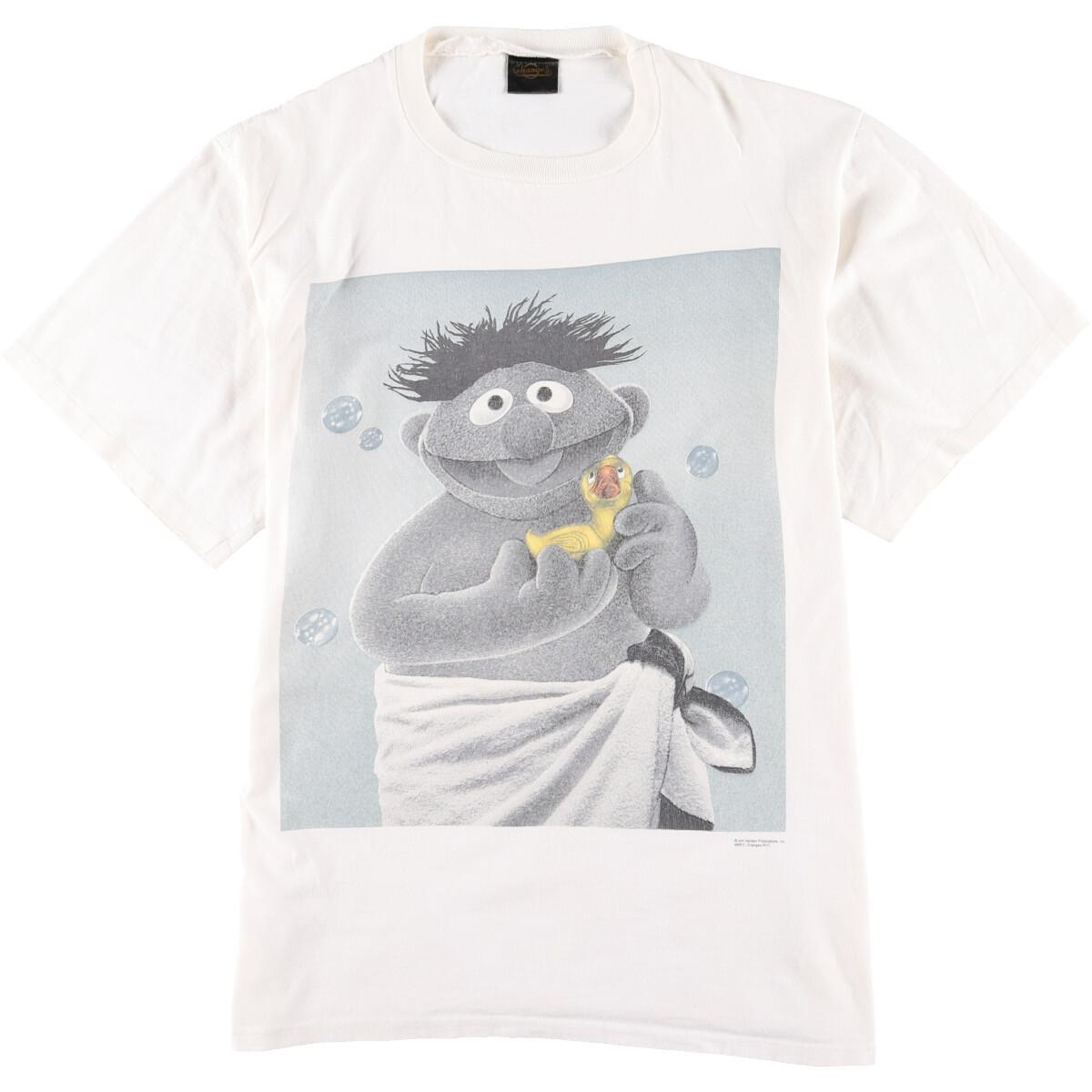 90年代 Changes Sesame Street セサミストリート Ernie アーニー キャラクタープリントtシャツ Usa製 メンズxl ヴィンテージ Eaa 中古 0813 Js10 Mozago Com