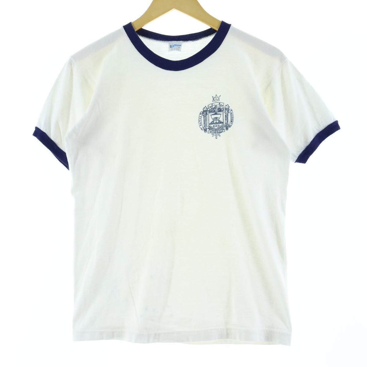 国際ブランド 70年代 チャンピオン Champion バータグ Usna 米海軍兵学校 リンガーtシャツ Usa製 メンズs ヴィンテージ Eaa081367 中古 200919 柔らかい Timesofbahrain Com
