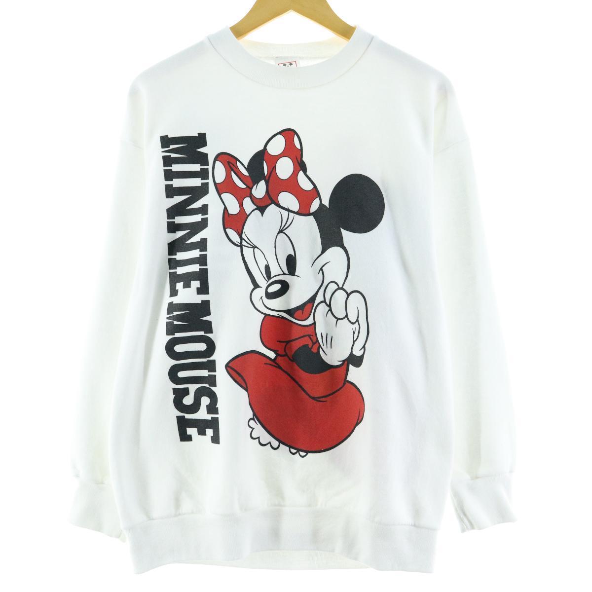 好評 Usa製 トレーナー キャラクタースウェットシャツ ミニーマウス Mouse Minnie Wear Disney 90年代 レディースxl 1016 中古 Eaa ヴィンテージ Eaa Quintalafrancisca Com