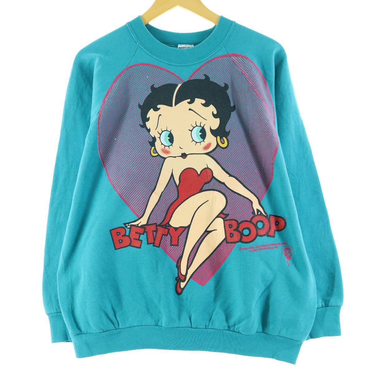 楽天市場 90年代 Freeze Betty Boop ベティブープ キャラクタースウェットシャツ トレーナー Usa製 レディースxl ヴィンテージ Eaa 中古 1116 Ss2103 古着屋jam