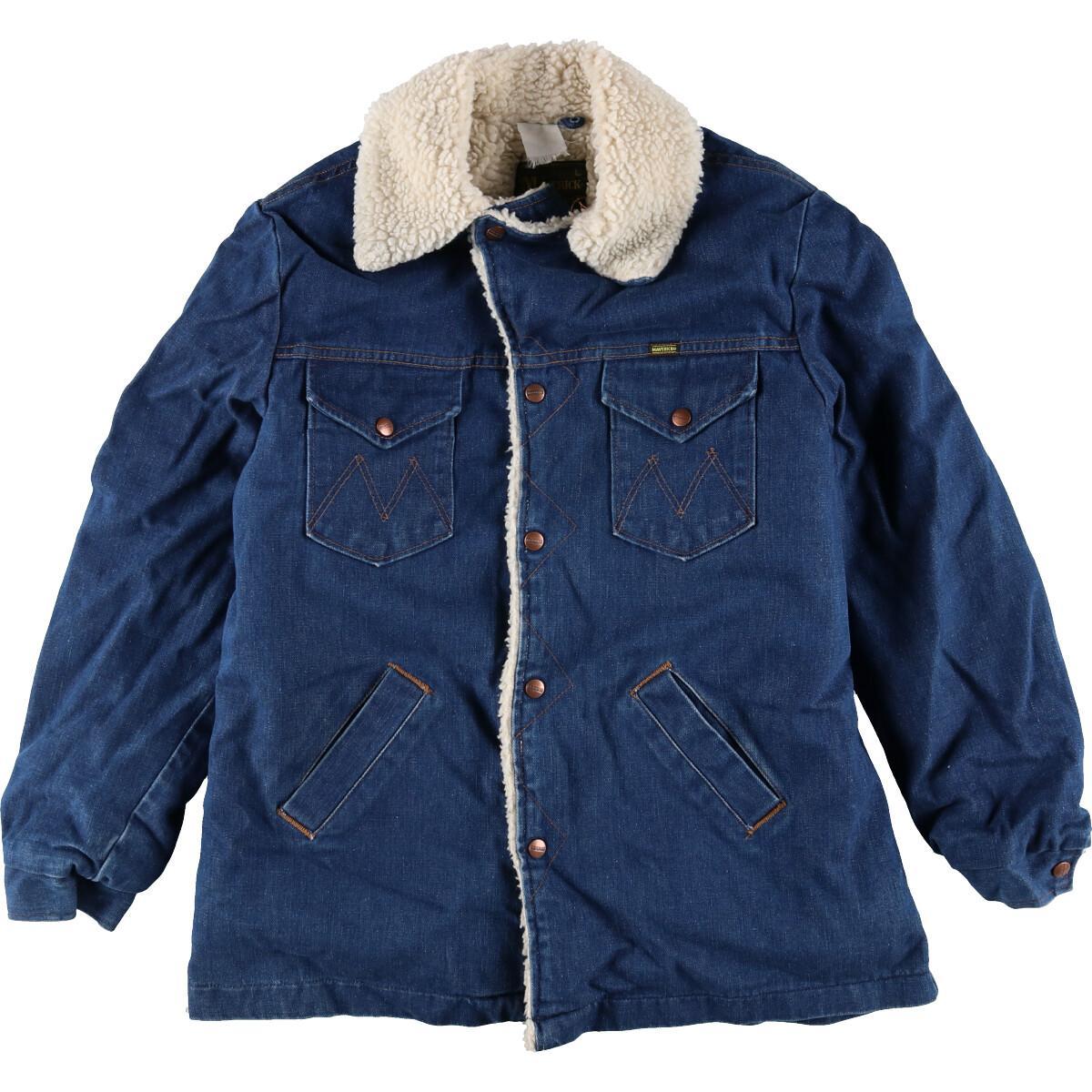 人気ブランドを Ranch Maverick マーベリック 70年代 Coat 1129 中古 Eaa ヴィンテージ メンズm Usa製 デニムボアジャケット ランチコート Eaa Www Jmndesignsource Com