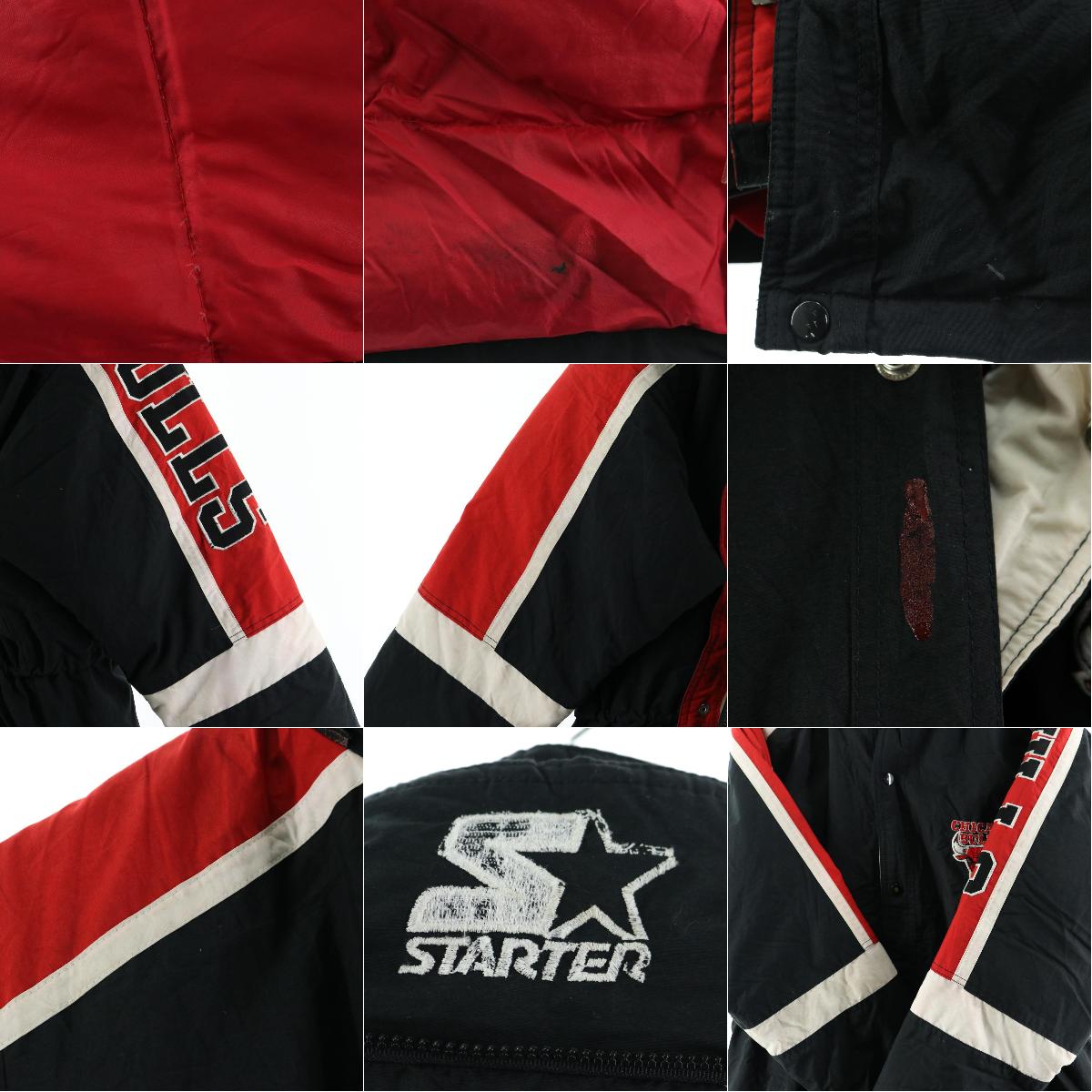 90年代 スターター Starter 中古 Nba Chicago Bulls シカゴブルズ スターター ダウンジャケット メンズxl メンズxl ヴィンテージ Eaa 中古 17 古着屋jam90年代 スターター Starter Nba Chicago Bulls シカゴブルズ ダウンジャケット メンズxl