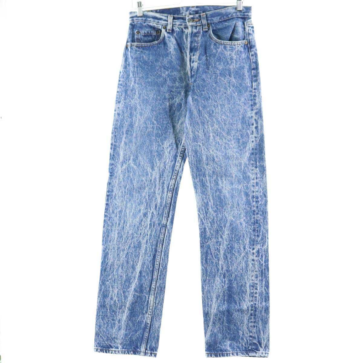 ホットセール ヴィンテージ メンズw30 Usa製 ストレートデニムパンツ ジーンズ ケミカルウォッシュ 501 Levi S リーバイス 90年代 Eaa 1211 中古 Eaa Kakogawa Shimin Com