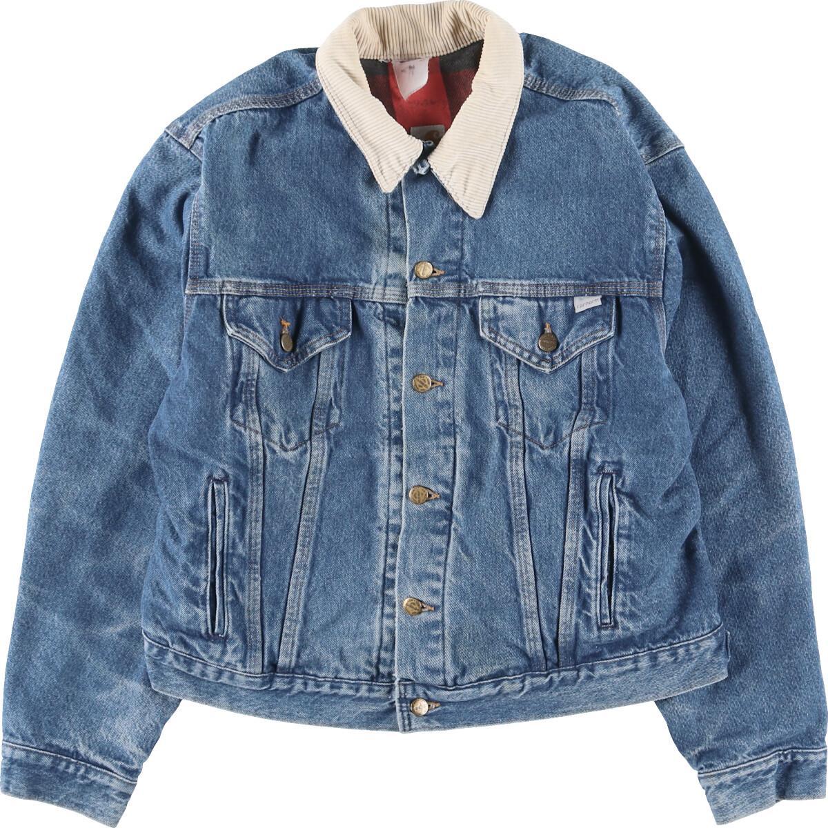 カーハート Carhartt コーデュロイ襟 中古 ネル生地ライナー デニムジャケット Gジャン メンズl Eaa Eaa Gジャン 中古 1217 古着屋jamカーハート Carhartt コーデュロイ襟 ネル生地ライナー デニムジャケット Gジャン メンズl