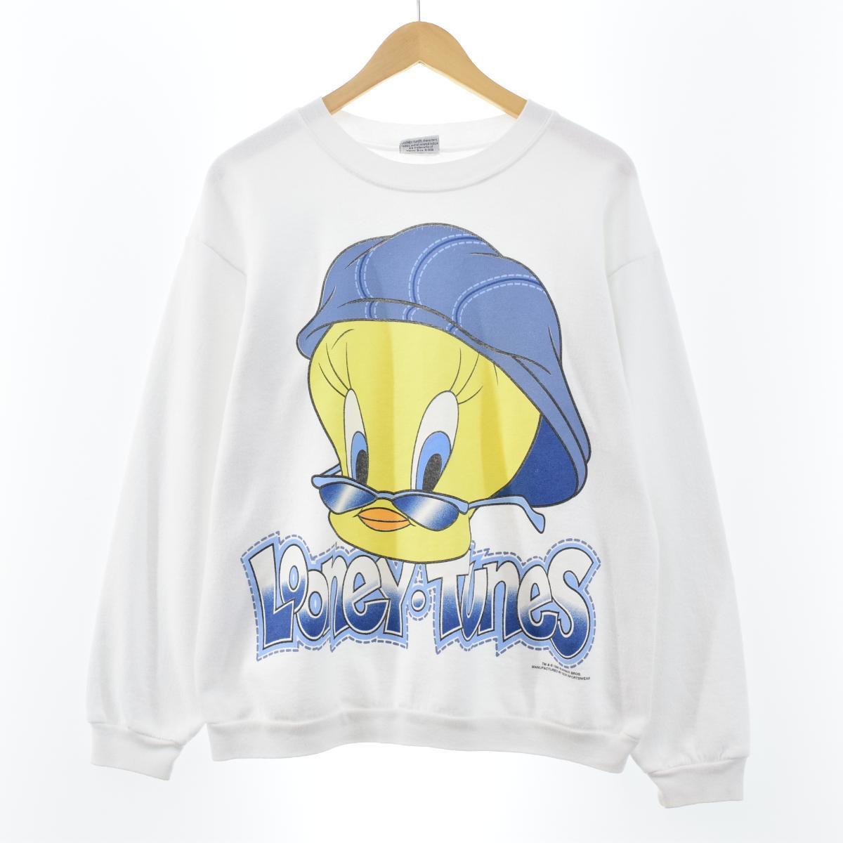 全品送料0円 90年代 ルーニーテューンズ Looney Tunes Tweety トゥイーティー キャラクタースウェットシャツ トレーナー レディースl ヴィンテージ Eaa 中古 1224 Eaa Gomez Cr