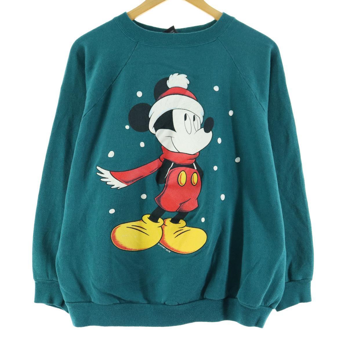 激安通販 Mickey Unlimited Mickey Mouse 1226 中古 Eaa レディースl トレーナー キャラクタースウェットシャツ クリスマス柄 ミッキーマウス Eaa Www Diem25 Org