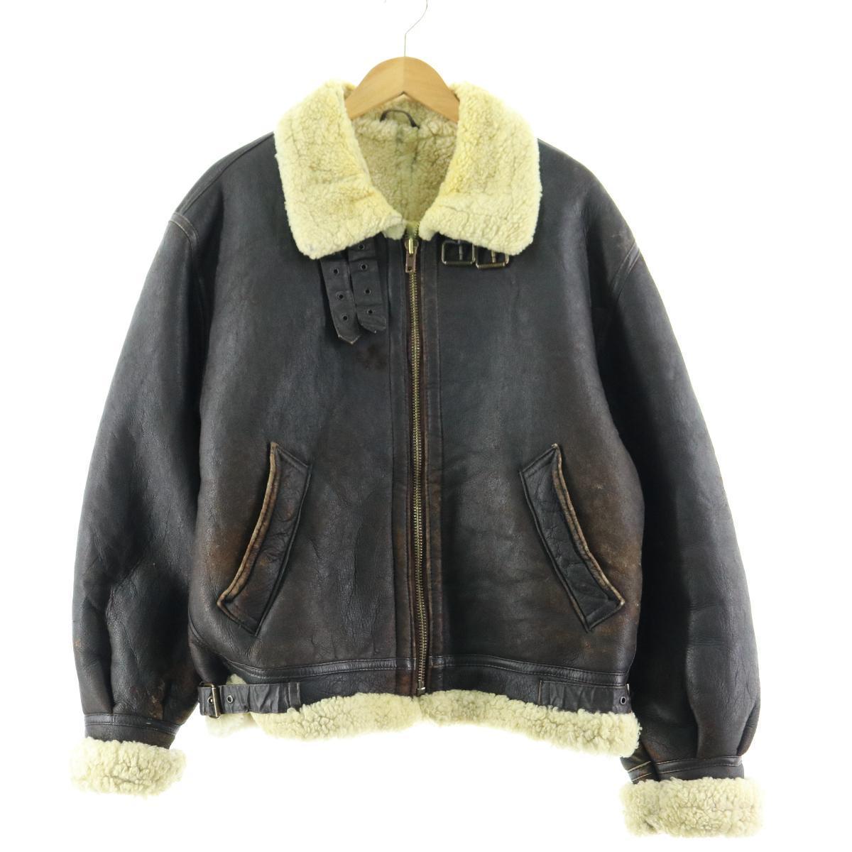 古着屋jamb 3タイプ 中古 ムートンフライトジャケット メンズm ムートンフライトジャケット メンズm 中古 B 3タイプ シープスキン Eaa シープスキン シープスキン メンズm