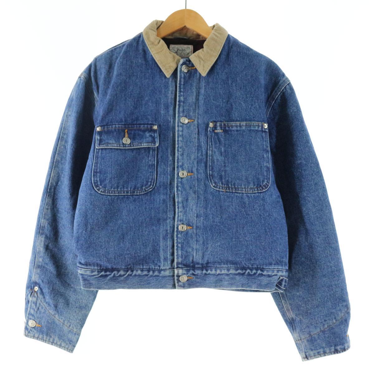 【楽天市場】古着 80~90年代 ラルフローレン Ralph Lauren POLO RALPH LAUREN 白タグ デニムジャケット Gジャン USA製 レディースXL ヴィンテージ 【楽天市場】古着 80~90年代 ラルフローレン Ralph Lauren POLO RALPH LAUREN 白タグ デニムジャケット Gジャン USA製 レディースXL ヴィンテージ