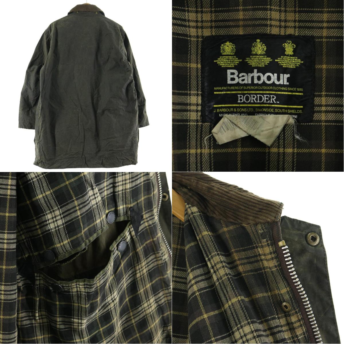 Barbour - 【80s】Barbour ボーダー オイルドジャケット C42 英国製