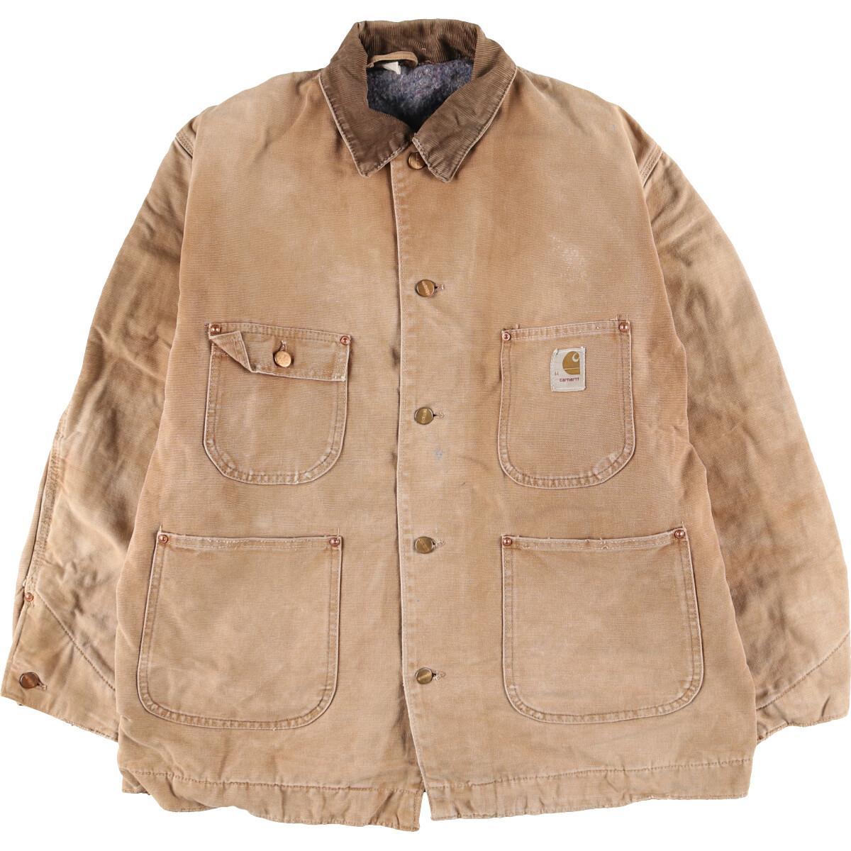 【人気急上昇】 90年代 Carhartt ミシガンチョアコート ダック地カバーオール XL - カバーオール