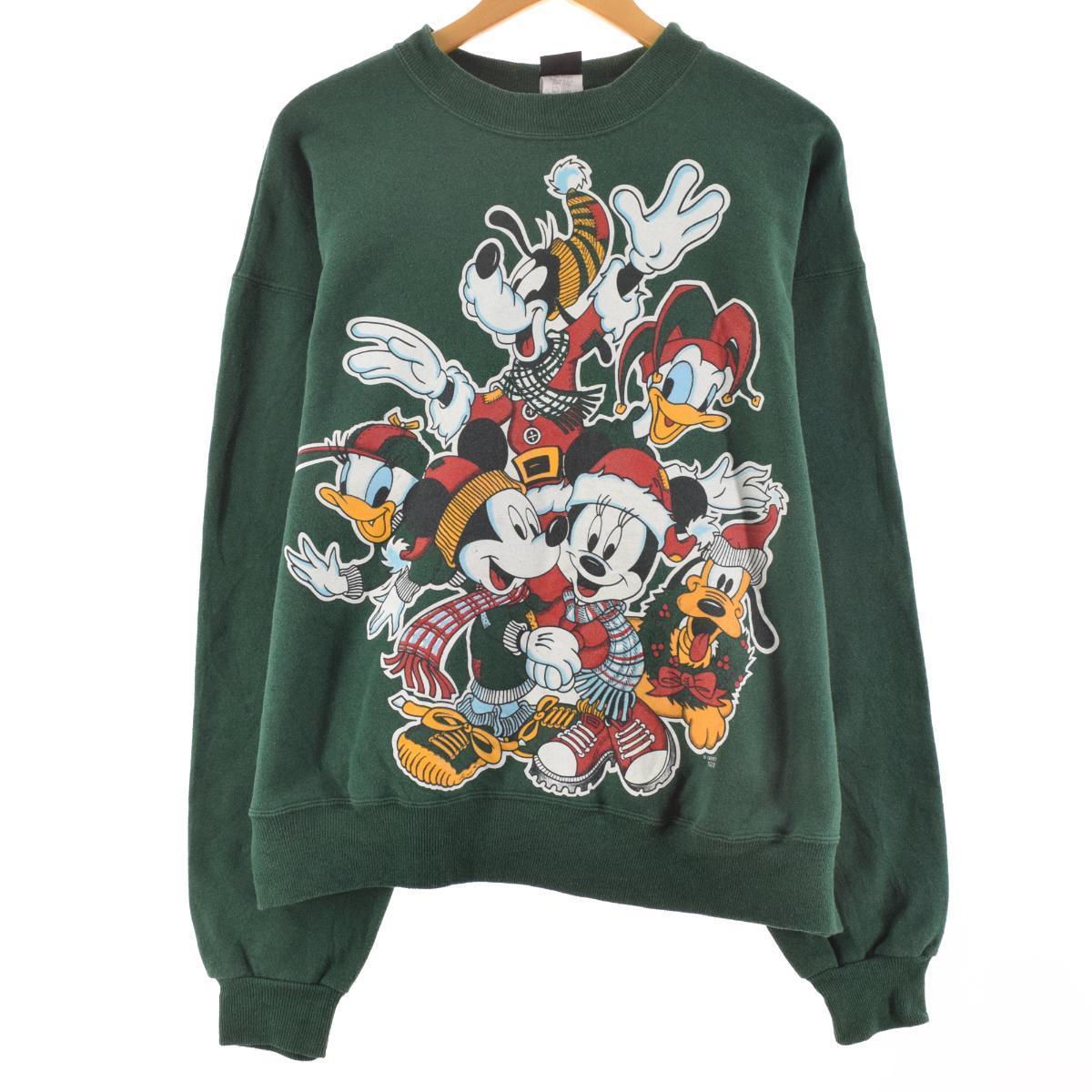 おすすめ 海外古着 クリスマス トレーナー スウェット ディズニー Disney トレーナー スウェット Iowatribeofkansasandnebraska Com