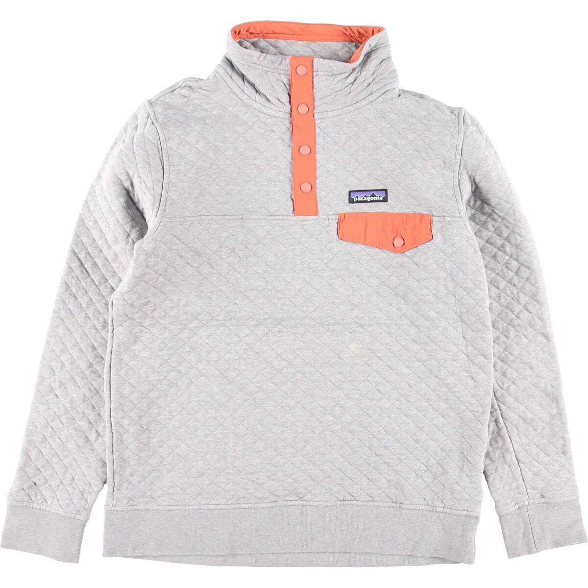 特売 18年製 パタゴニア Patagonia Organic Cotton オーガニックコットン コットンキルト スナップtプルオーバー fa18 スウェットシャツ トレーナー レディースm Eaa 中古 開店祝い Maharaniworld Com